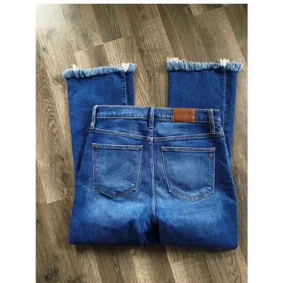 MADEWELL Cali Demi Boot Cut Crop Fringe Hem Jeans - Picture 7 of 9
